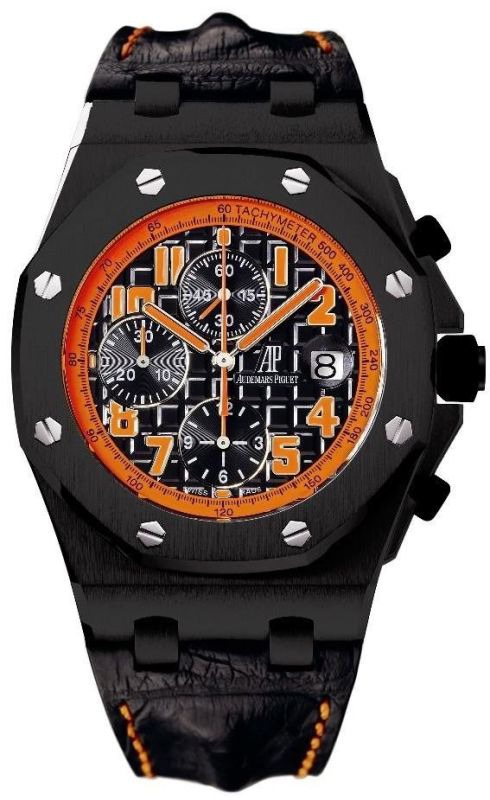 Audemars Piguet Royal Oak Offshore Lava The Hour Glass Black PVD Steel watch REF: 26200SN.OO.D101CR.01 - Click Image to Close